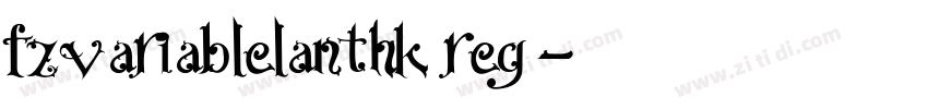 fzvariablelanthk reg字体转换